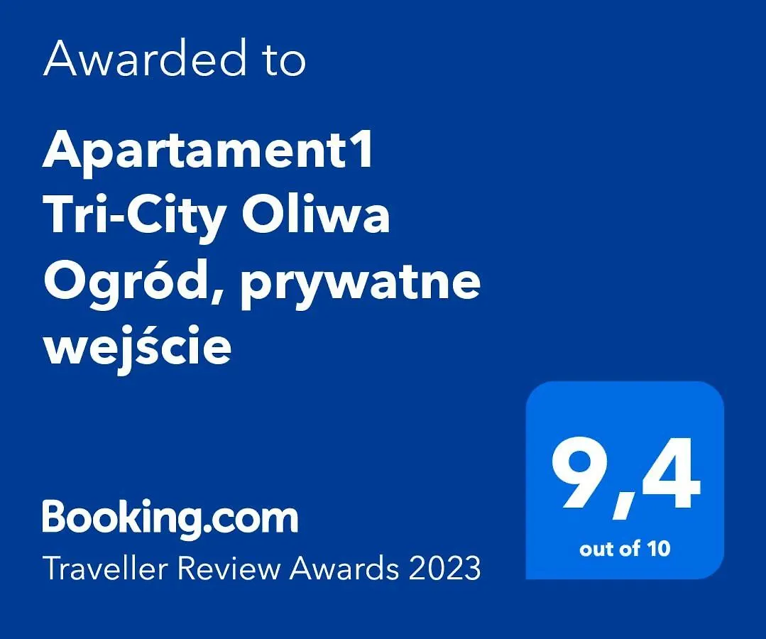Appartamento Apartament1 Tri-City Oliwa Ogrod, Prywatne Wejscie Danzica Polonia